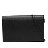 バレンシアガ ロゴ ショルダーバッグ 674892 ブラック レザー レディース BALENCIAGA 【中古】